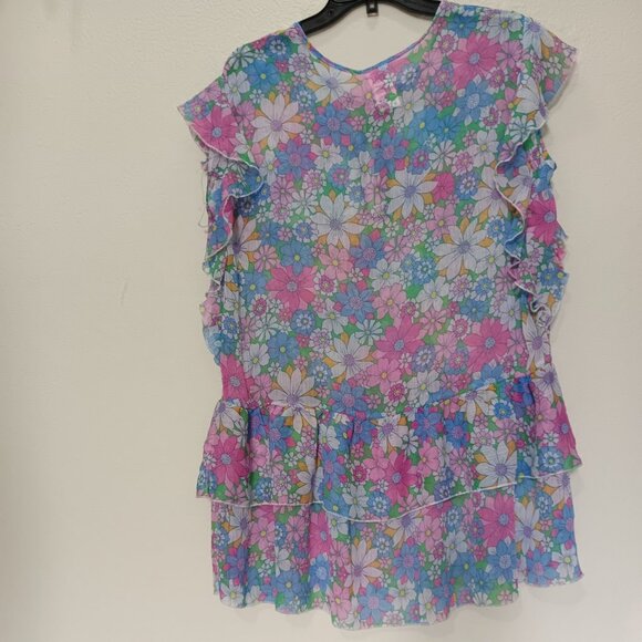 Jessica Simpson Womens Printed Crazy Daisy Ti Multi M - Picture 5 of 6